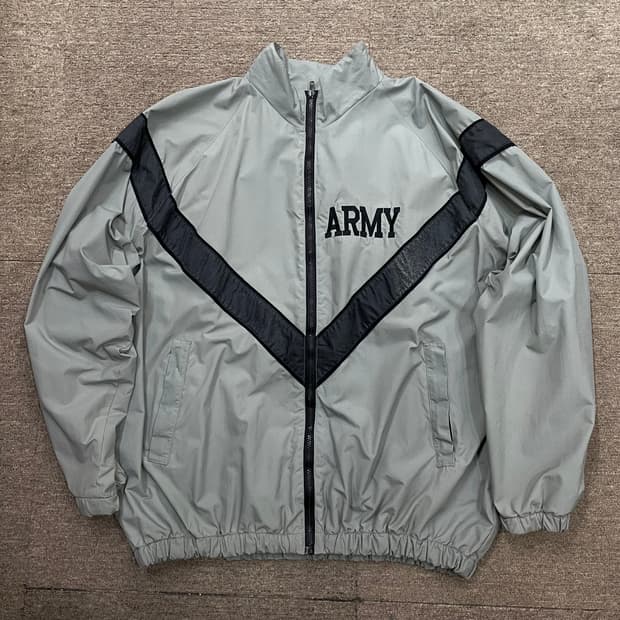 (L) 오리지널 US ARMY IPFU 미군 바람막이 자켓 카모