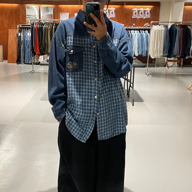Vintage denim two pocket shirt