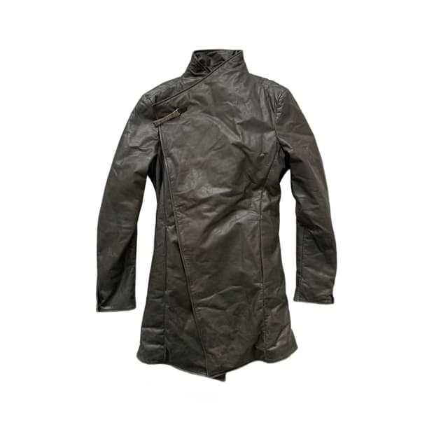 Incarnation calf leather coat