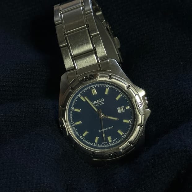 90s CASIO 카시오 MTP-1244 빈티지 쿼츠 시계