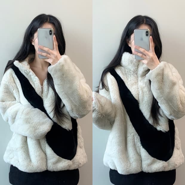 나이키 후리스 퍼 자켓