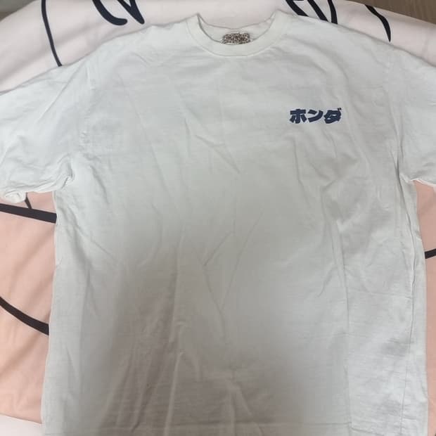 키린사의 한국제 혼다(Honda) 프린팅 반팔 티셔츠 화이트(free)