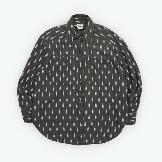 [L] Vintage HANDWOVENS pattern shirt