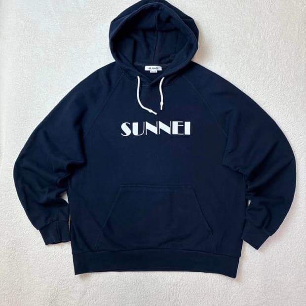 써네이 SUNNEI 헤비코튼 로고 후드티 PN5806