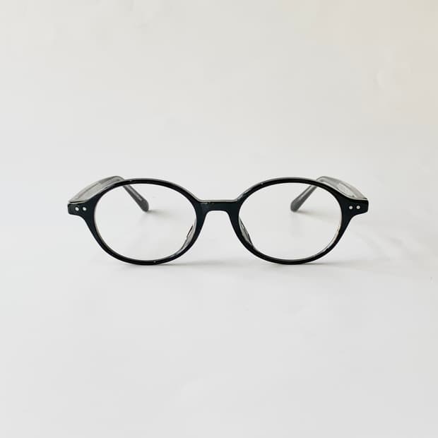 861 블랙 빅사이즈 라운드 뿔테 블랙 남녀공용 픽키안경