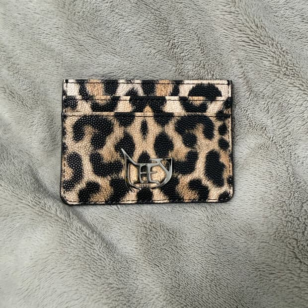 yeel 레오파드 카드 지갑 