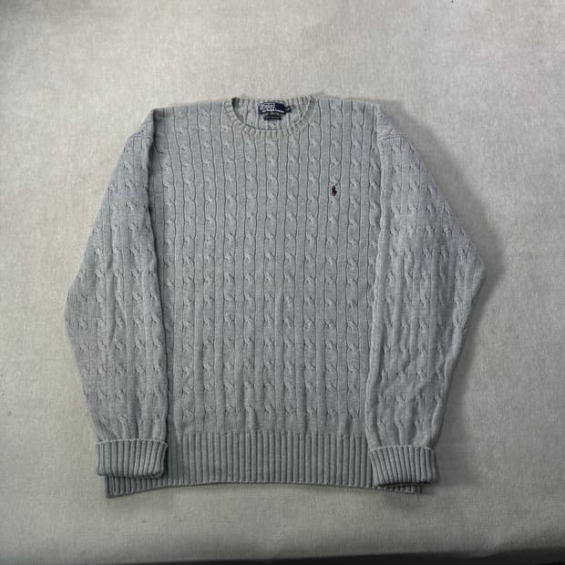 110 폴로랄프로렌 꽈배기 코튼 니트 