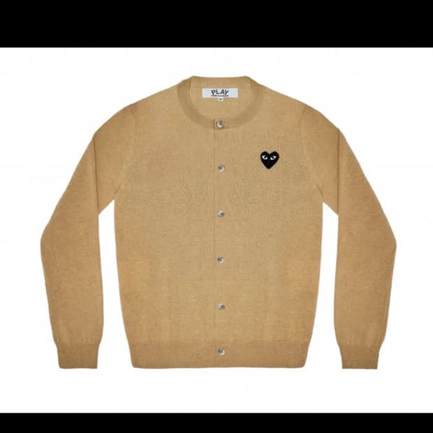 [M] 꼼데가르송 베이지 가디건 정품