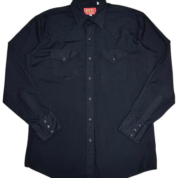 빈티지 블랙 웨스턴셔츠 L~XL
