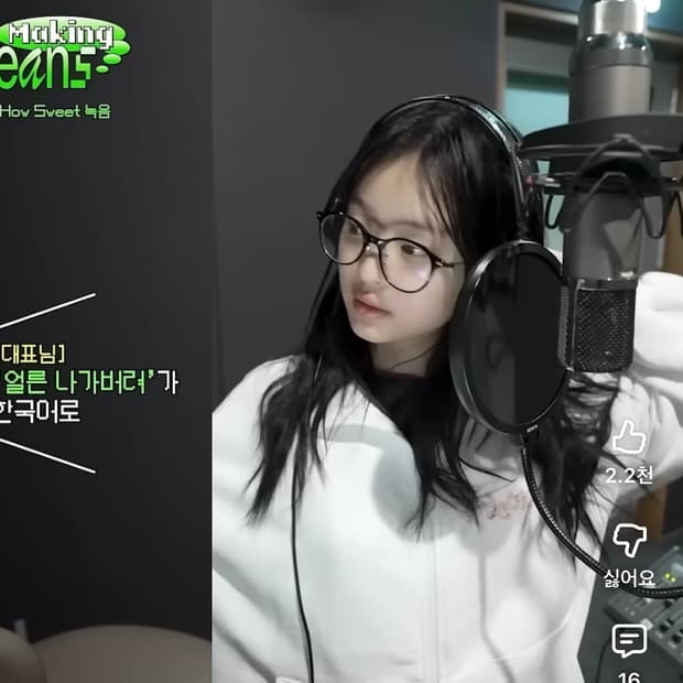 카린 LOV R_C1 뉴진스 하니 안경 새상품