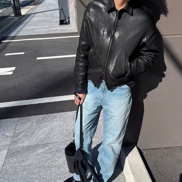 토니웩 슬림 스트레이트 데님 라이트 블루