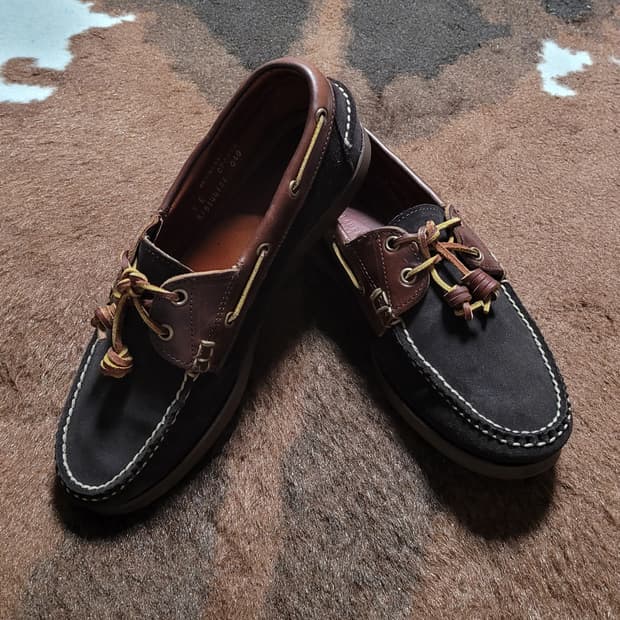 폴로 랄프로렌 남성용 스웨이드 보트슈즈(9E/Made in USA)