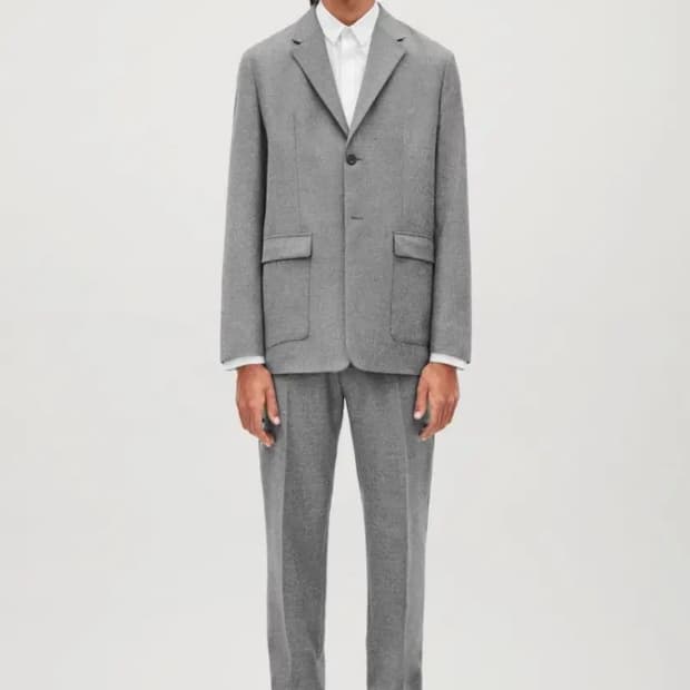 cos 소프트 울 셋업 그레이 48/46 사이즈