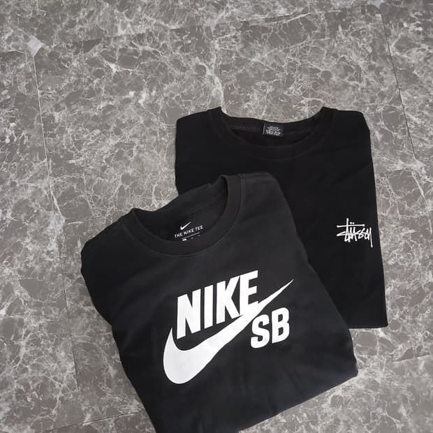 일괄판매​)나이키 SB 스투시 남성 반팔 티셔츠 2종  