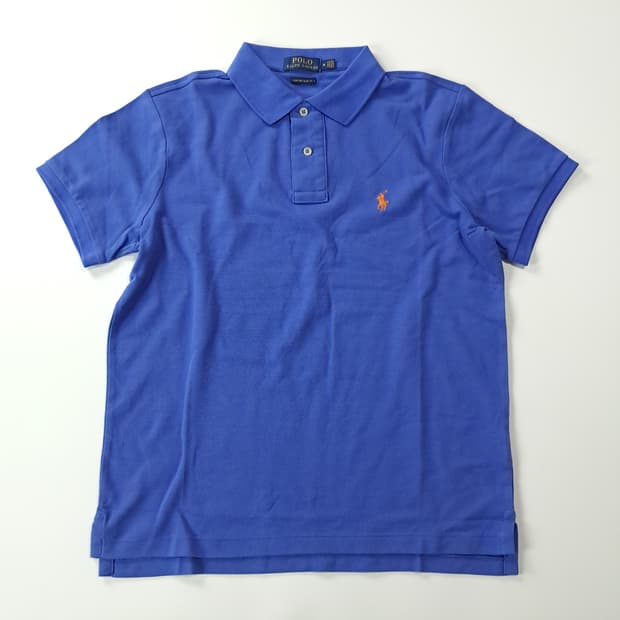 CK176 M 폴로 오렌지포니 로얄블루 반팔 메쉬 카라 티셔츠