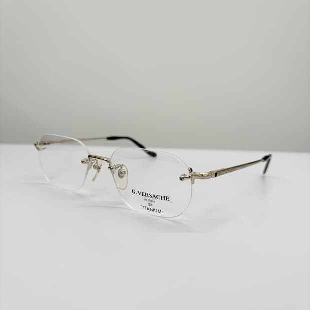 VERSACHE 사각 골드 무테