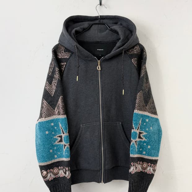 DESIGUAL 시퀸 니트 후디