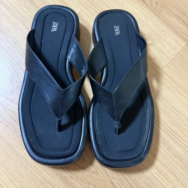 더로우 스타일 자라 샌들 39 블랙