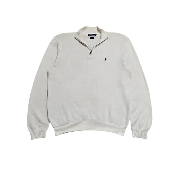 폴로 랄프로렌 반집업 니트