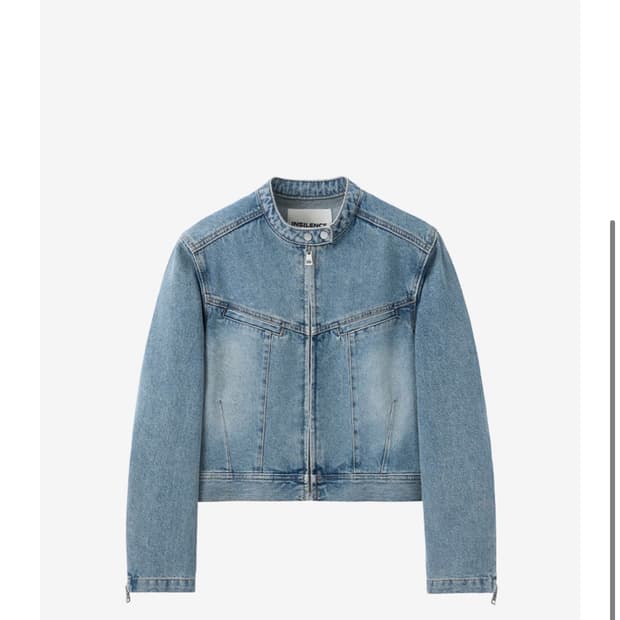 닝닝착용,무료배송) 인사일런스 우먼 레이싱 데님 자켓 M