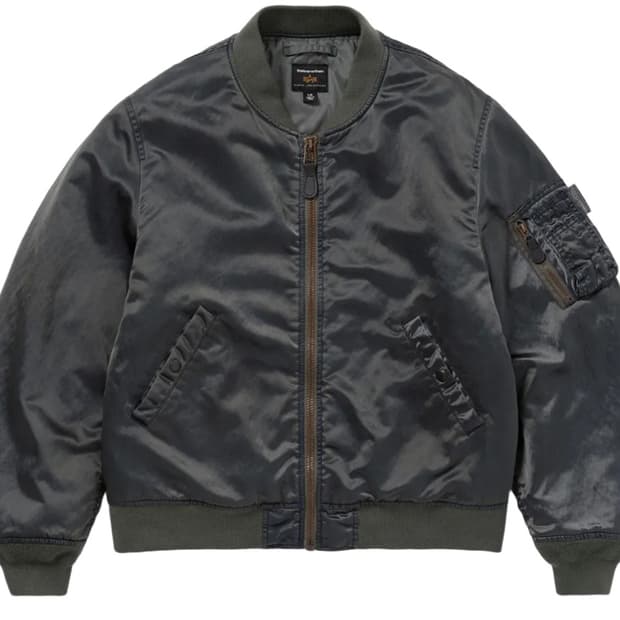 디스이즈네버댓 x 알파 인더스트리 MA-1 자켓 건메탈