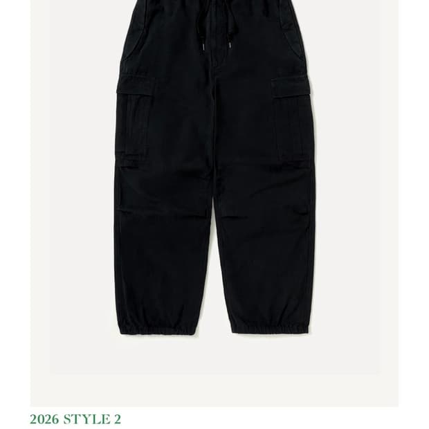 [2] 26FW silk line M-51 over pants black
