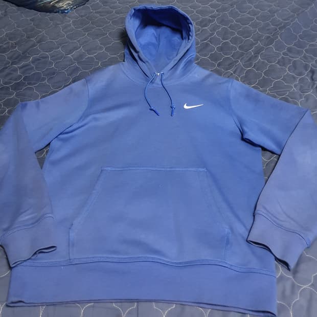 (해외판) 나이키 솔로스우시 TF 기모 후드티 블루 (M)
