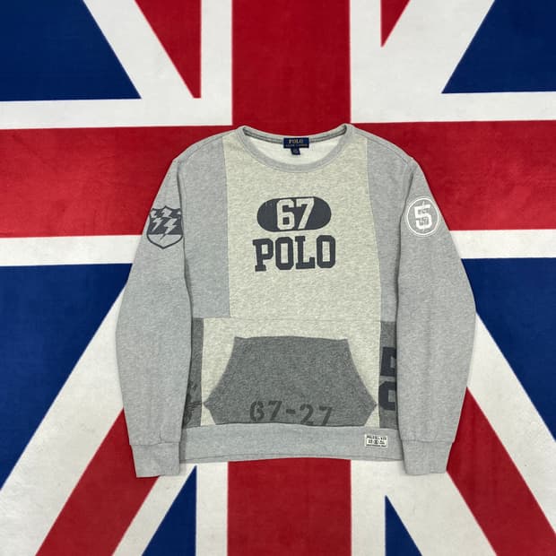 폴로 맨투맨  실측 S-M