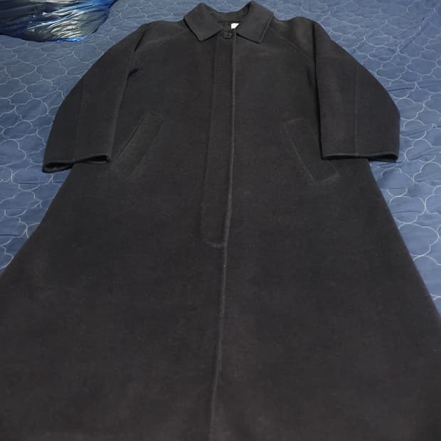 LIST 울 히든버튼 발마칸코트 다크그레이 (55)