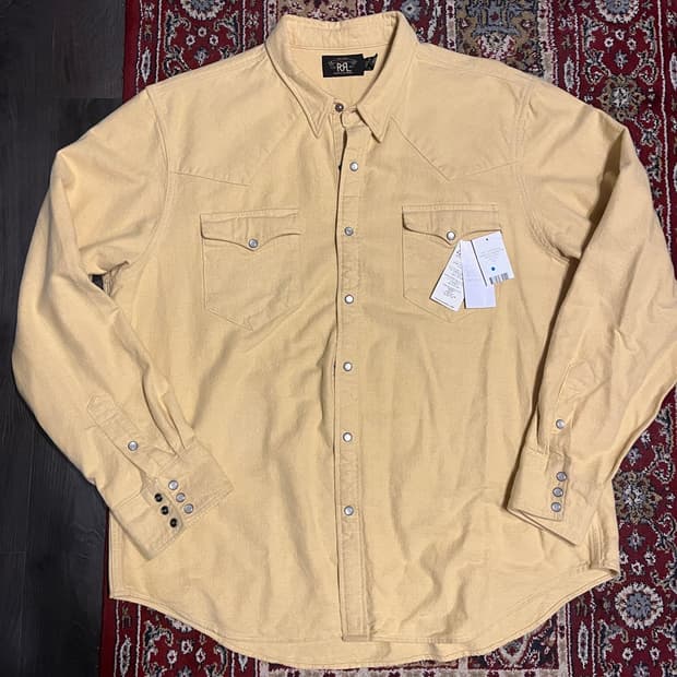 RRL 버팔로 브러쉬드 코튼셔츠 XXL 새제품
