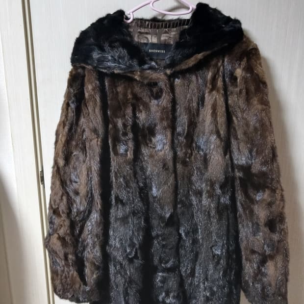 쉬즈미스 후드밍크모피(66사이즈) 