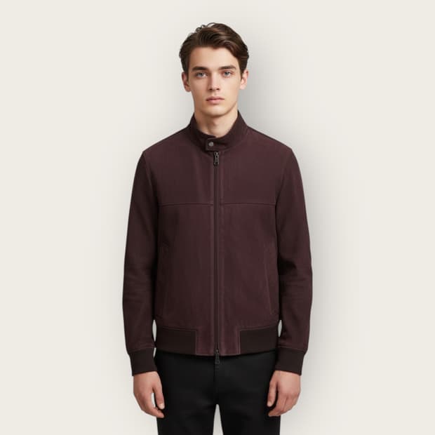 48/ 알레그리 에코 스웨이드 자켓