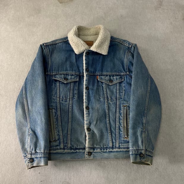 100 80s 리바이스 70608-0217 쉐르파 데님자켓 