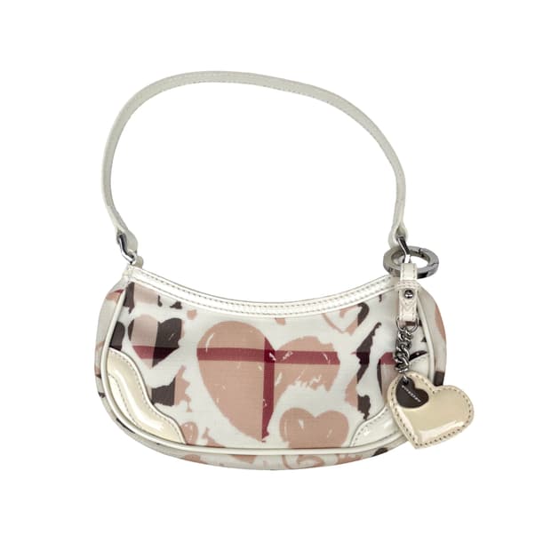 Burberry 버버리 하트 체크 키링백