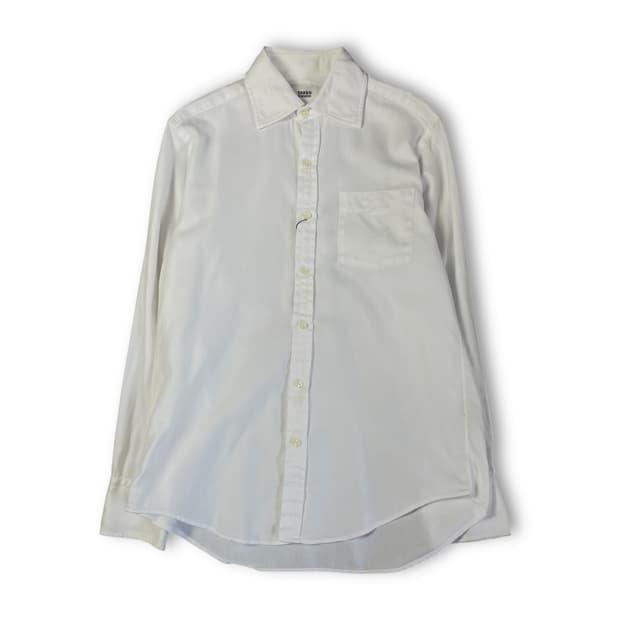 타케오키쿠치 화이트 원포켓 긴팔 셔츠