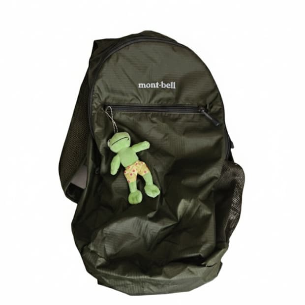 몽벨 포켓터블 라이트 백팩 키키 18L(개구리키링 포함)