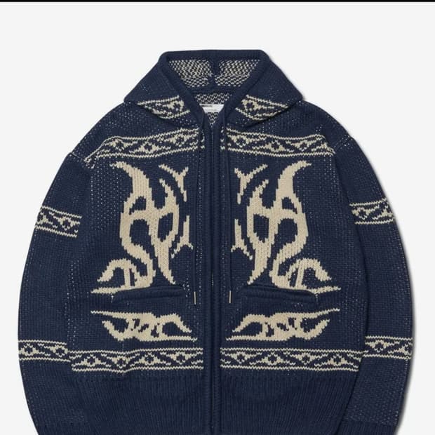 COWICHAN HOODED ZIP-UP - NAVY