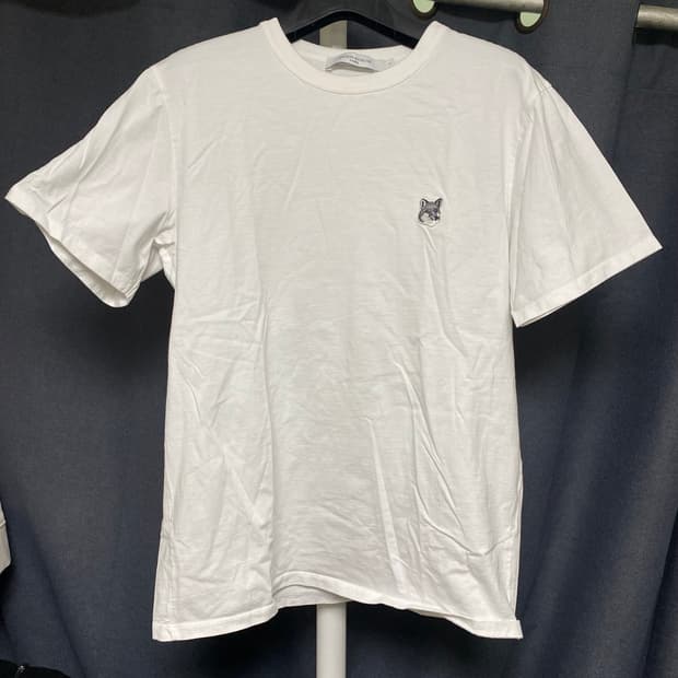 메종키츠네 폭스헤드 반팔티 S