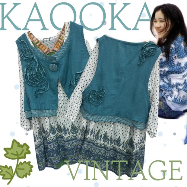 🍀하구미의 에스닉 코디세트🍀 베스트 모리걸 원피스 레이어드  