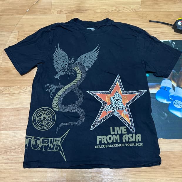 트래비스스캇 머천 티셔츠