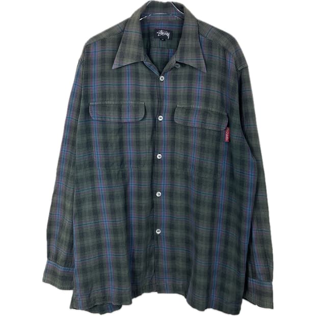 [S] 1980S 초판 빈티지 올드 스투시 플란넬 셔츠 메이드 인 USA