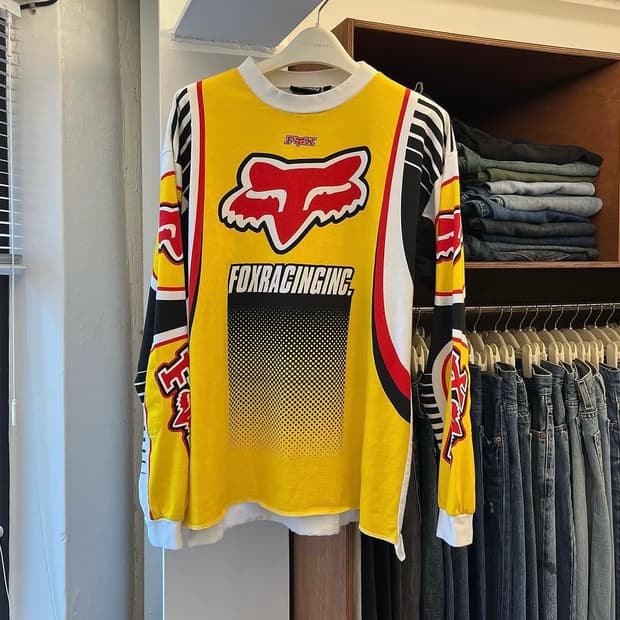 late 90s fox racing cotton motto jersey