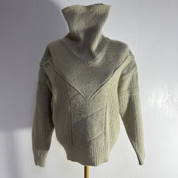 80s 클로드 몬타나 하이넥 니트 아방가르드 