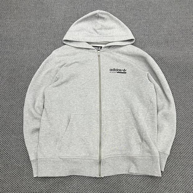 아디다스 그레이 후드집업