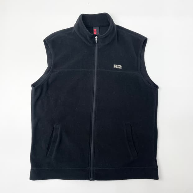K2 블랙 기모 조끼 남성용 110