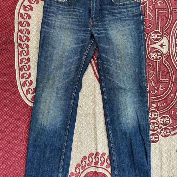 리바이스 502 더티워싱 데님