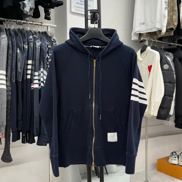 [5] 톰브라운 사선완장 금장 후드집업