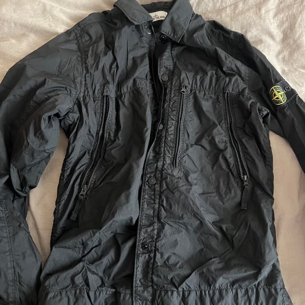 스톤아일랜드 크링클랩스 가먼트다잉 자켓