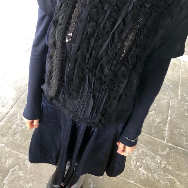 꼼데가르송 트리콧블라우스