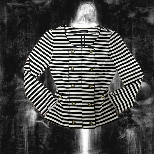 스트라이프 단가라 나폴레옹 자켓